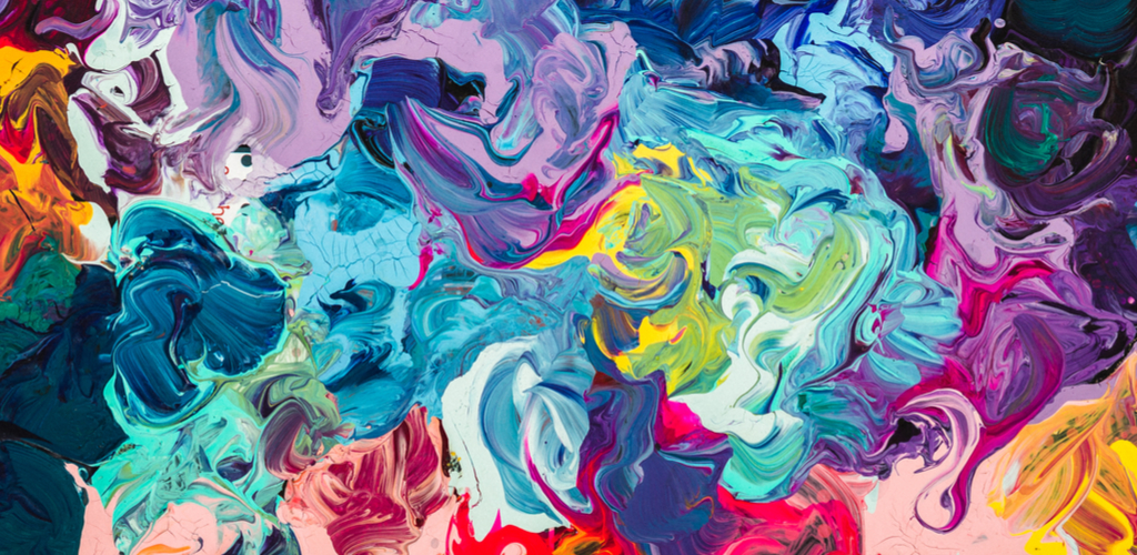 21 Tips to Make Your Own Invitations – Color Theory Abstract swirls of paint color