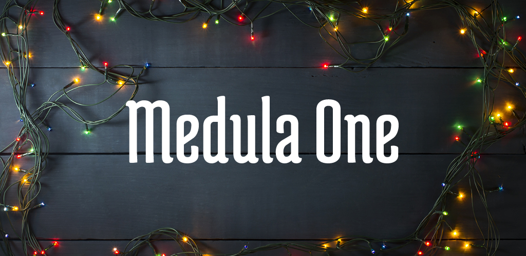 Free font for Christmas - Medula One font