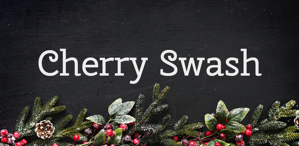 Free font for Christmas - Cherry Swash font