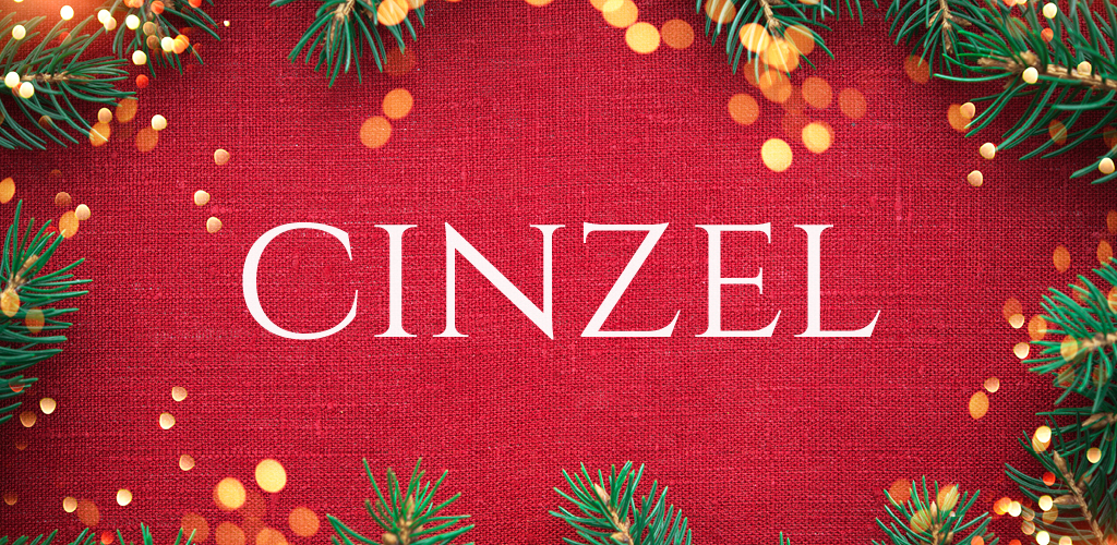 Top 25 Free Fonts for Christmas and the Holidays – Cinzel Free font for Christmas - Cinzel font