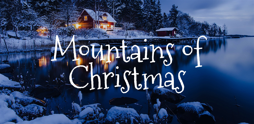 Free font for Christmas - Mountains of Christmas font