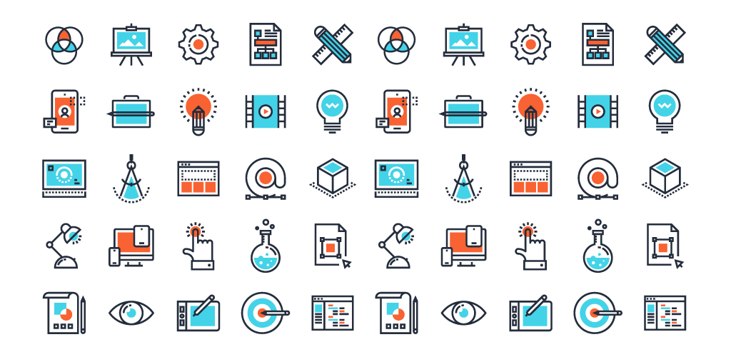 7 Tips on Designing a Coherent and Consistent Icon Set — Consistent Color Palette