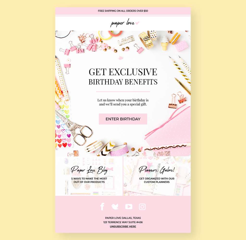 bloomingdales loyalist birthday email - Email Newsletter Examples