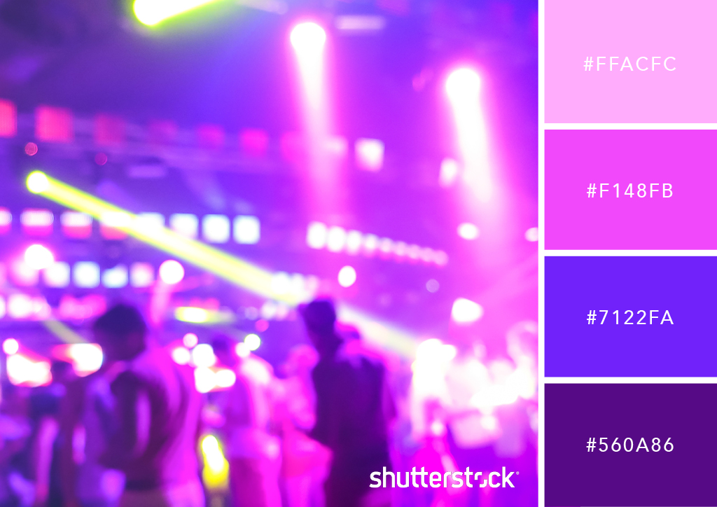 25 Aufsehenerregende Farbpaletten In Neon Shutterstock Blog