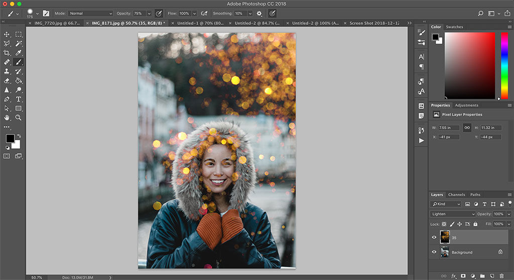 20 Free Bokeh and Light Overlays for Design — Rasterize Smart Object