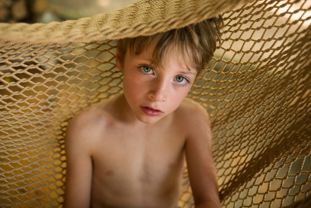 February Fresh - Boy in Hammock