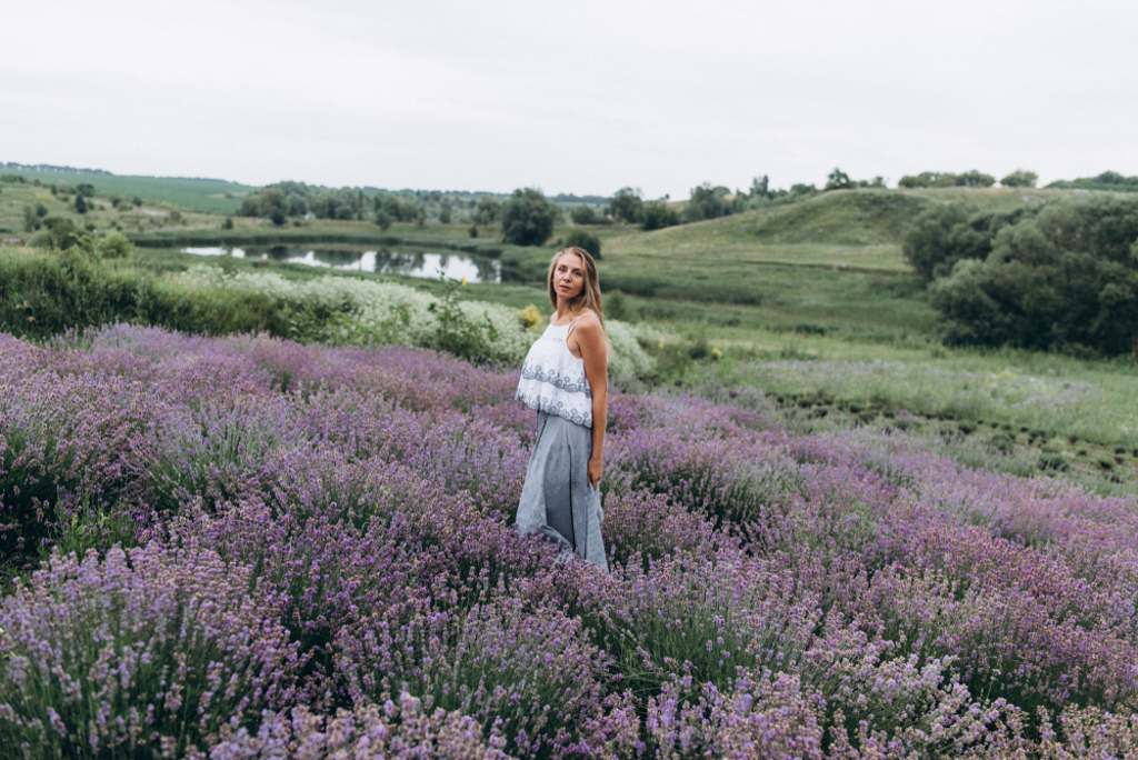 February Fresh - Girl in Lavender
