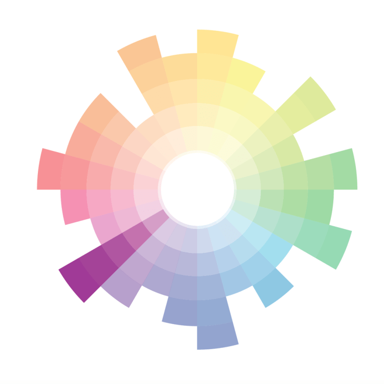 purple position on color wheel