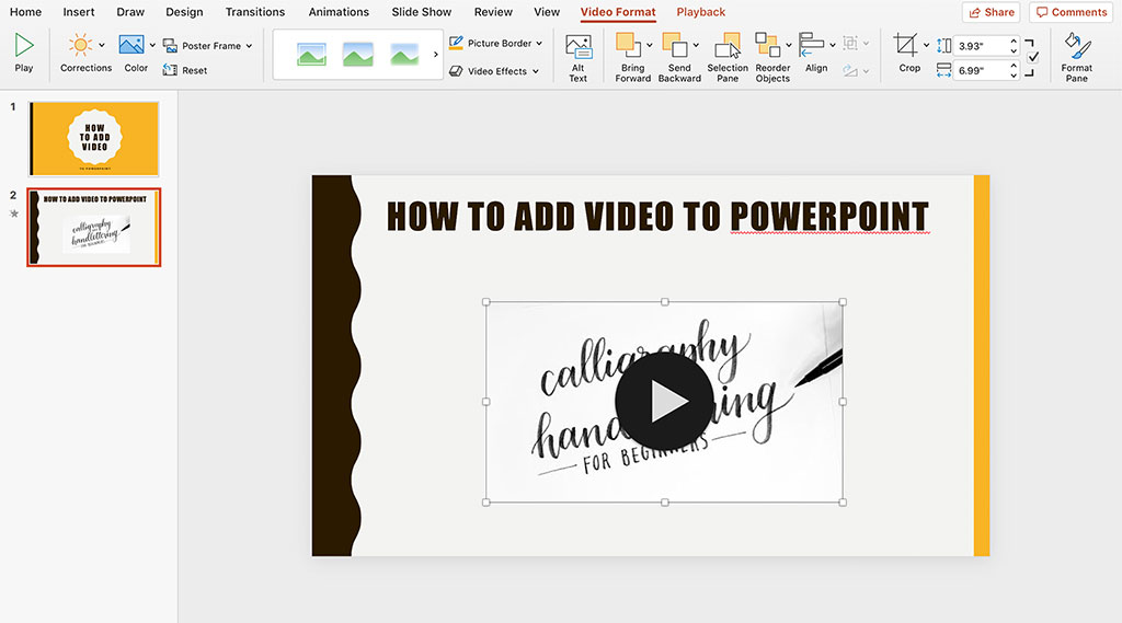 how to add video to powerpoint presentation