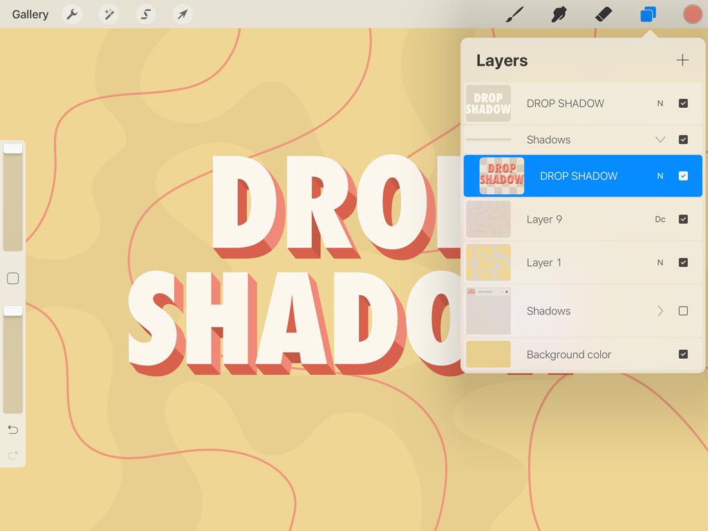 App Update: How to Use Text in Procreate — Layers Panel