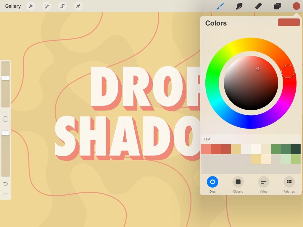 App Update: How to Use Text in Procreate — Color Tool