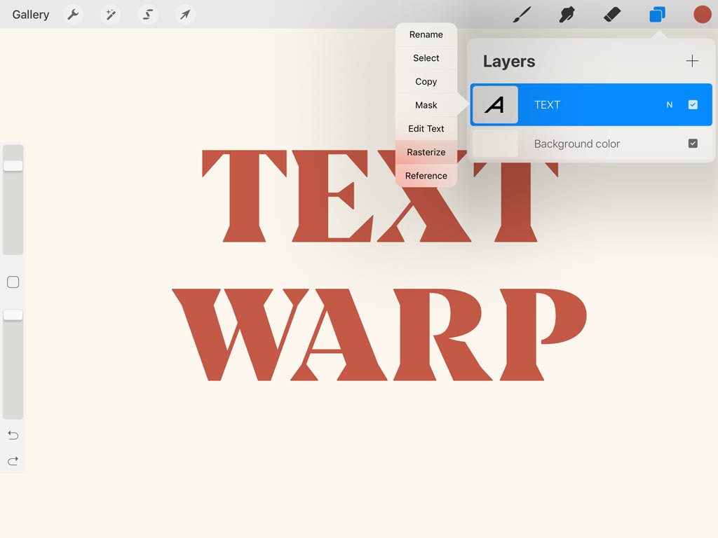 App Update: How to Use Text in Procreate — Manipulating Typography