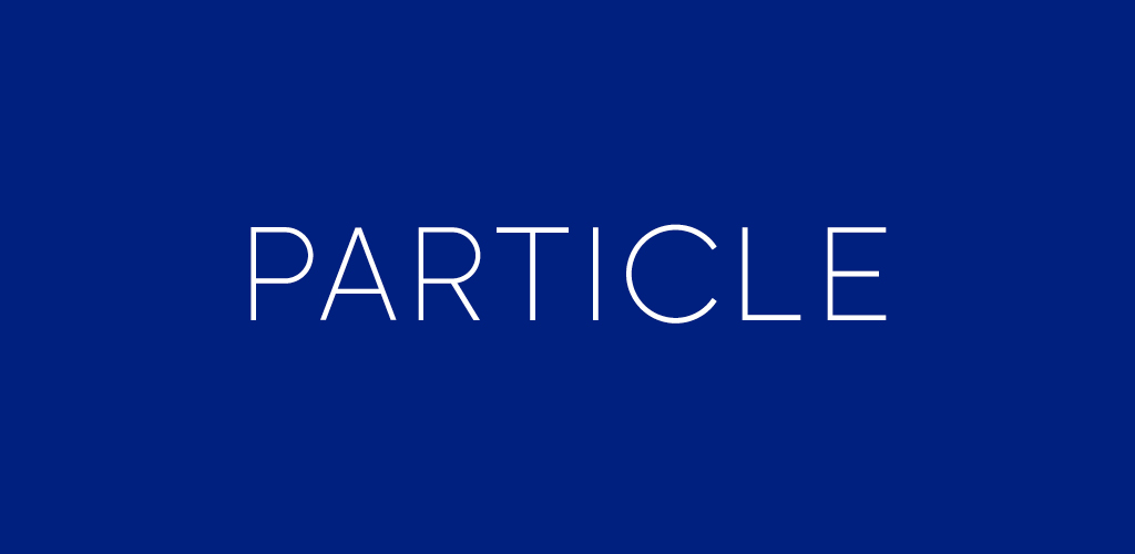 Particle font on blue background