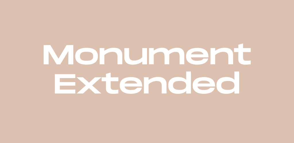 Free Modern Font — Monument Extended
