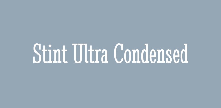 Free Serif Font — Stint Ultra Condensed