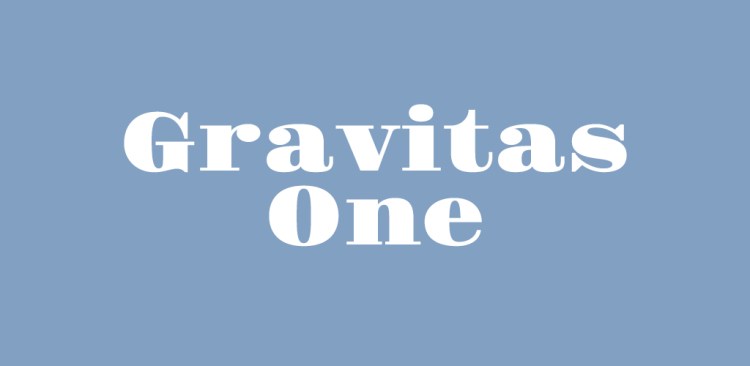 Free Serif Font — Gravitas One