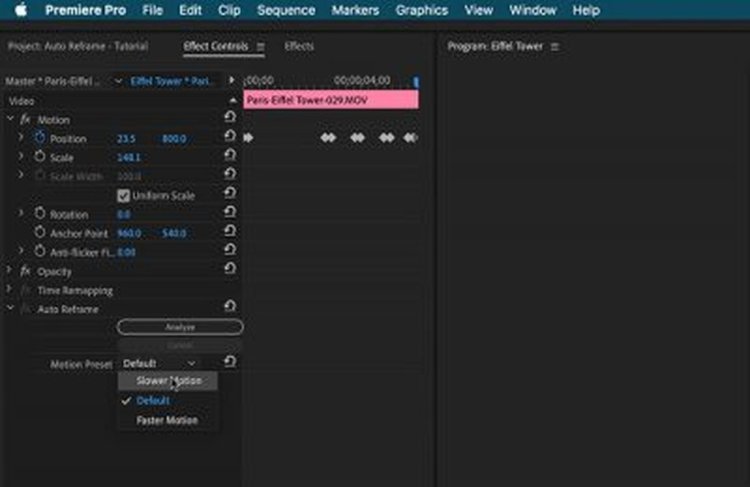 Edit for Social Media with Premiere Pro's Auto Reframe — Apply the Reframing Process