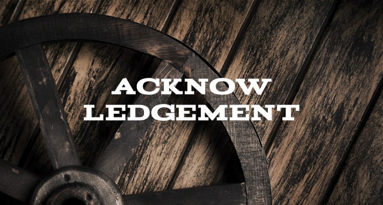 Yeehaw! 15 Free Western Fonts for the Cowboy in All of Us — Acknowledgement