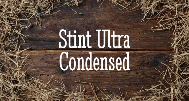 Yeehaw! 15 Free Western Fonts for the Cowboy in All of Us — Stint Ultra Condensed