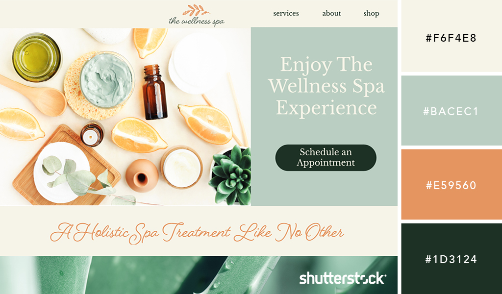 30 Refreshing Color Palette Ideas for Your Website — Wellness Spa