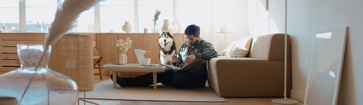 The Most Popular Stock Photos - Working From Home with Dog
