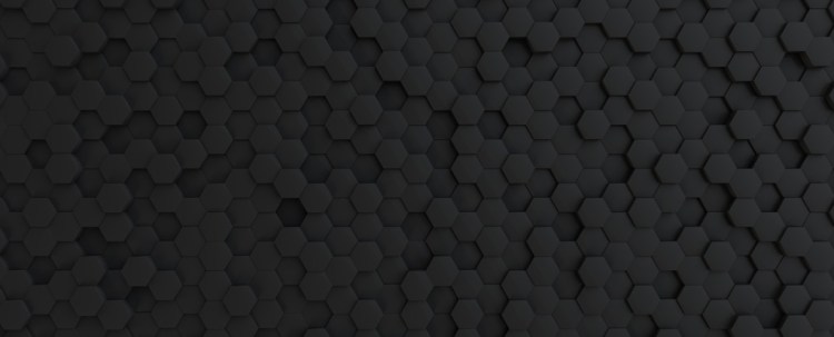 Dark gray hexagonal tech background texture