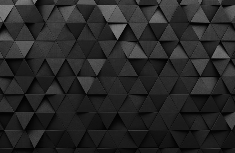 Black triangular abstract background