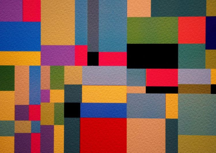 Colorful Abstract Paint Squares