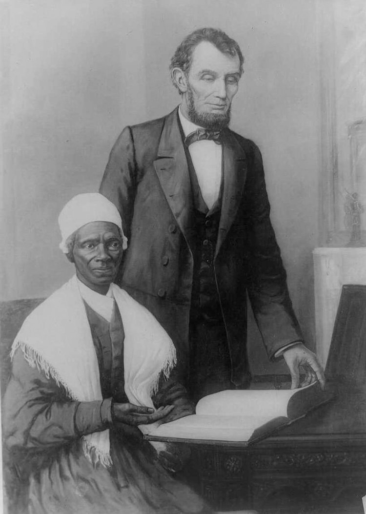 Sojourner Truth and President Lincoln at the White House (1861)