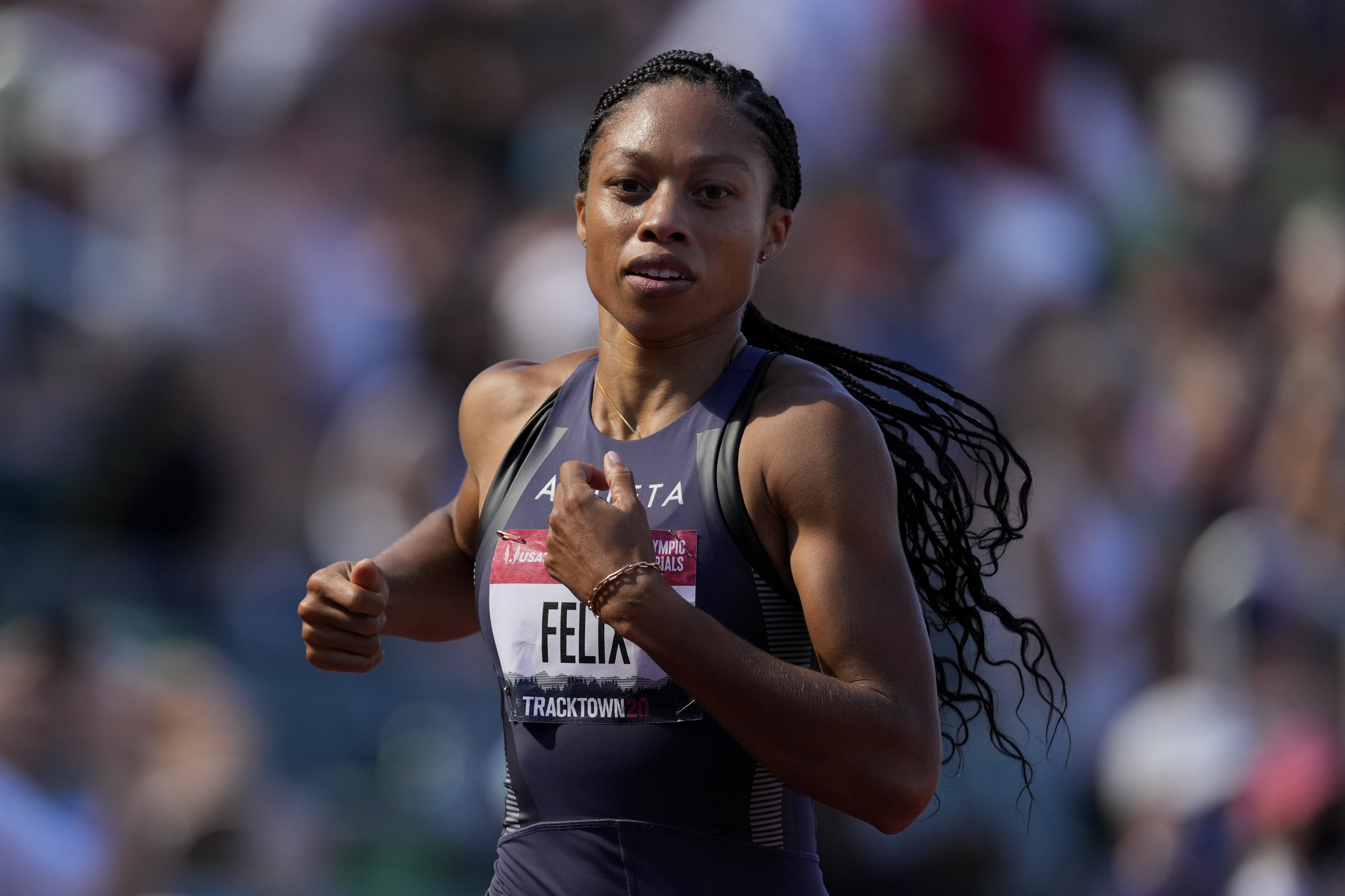 Allyson Felix with Her Daughter