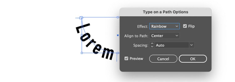 Type on a Path