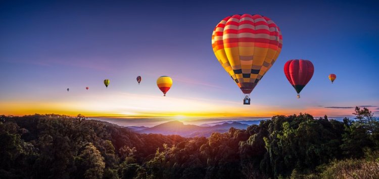 Colorful Hot Air Balloons